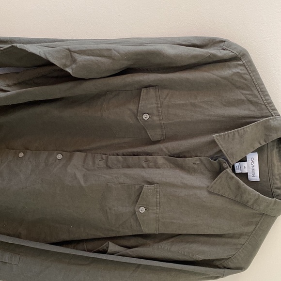 Calvin Klein green dress shirt - Picture 5 of 5